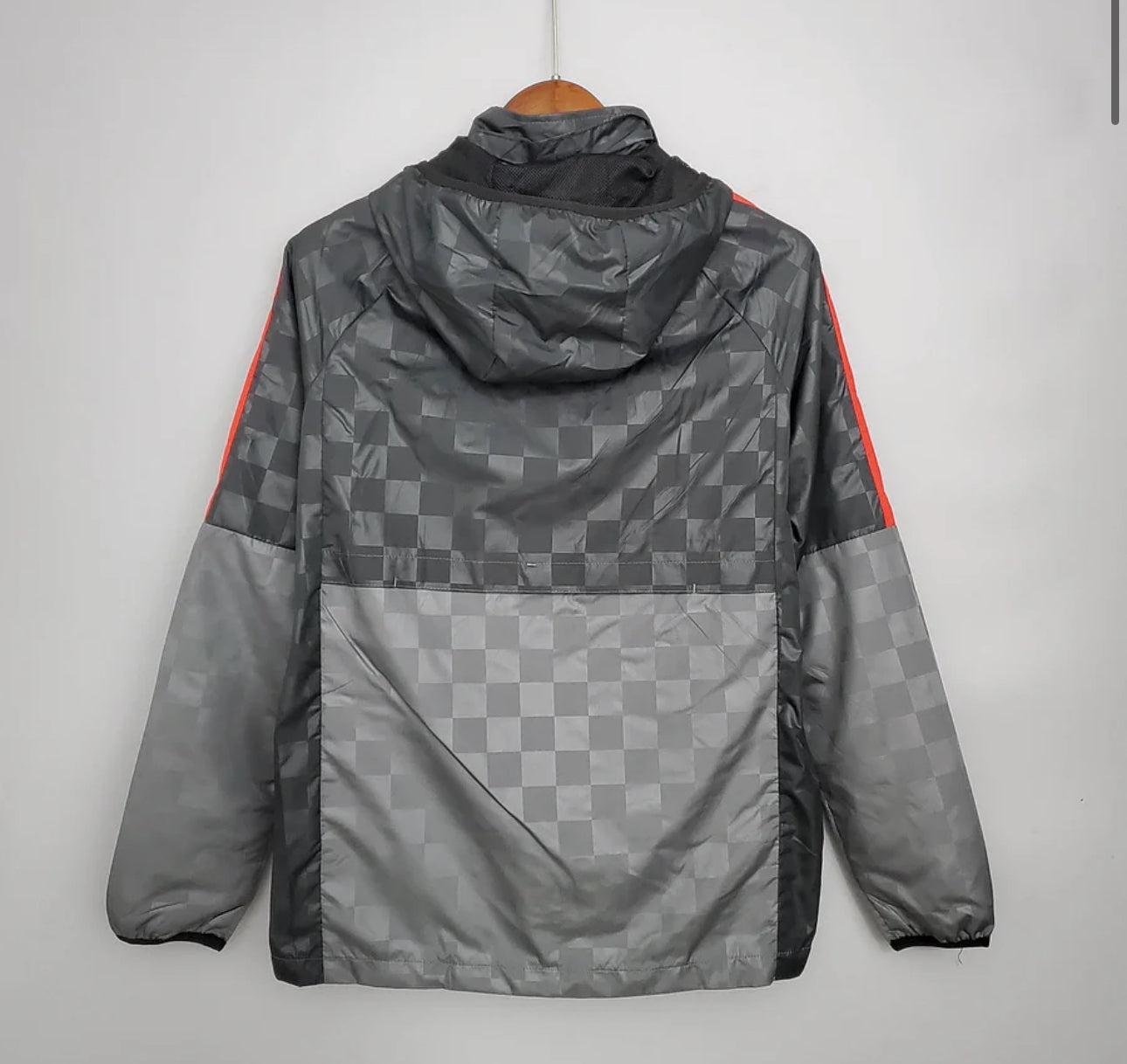 2021/2022 Liverpool Windbreaker Black-grey Plaid