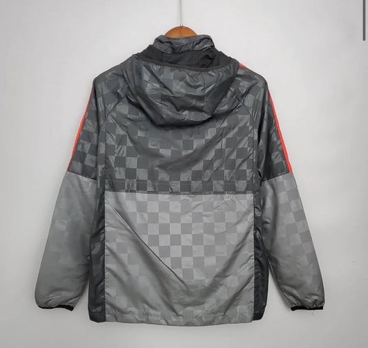 2021/2022 Liverpool Windbreaker Black-grey Plaid
