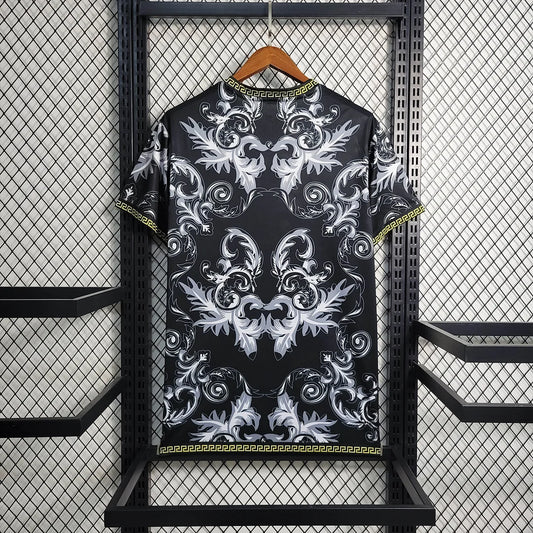 Camiseta de fútbol negra de la edición conmemorativa de Italia 2023