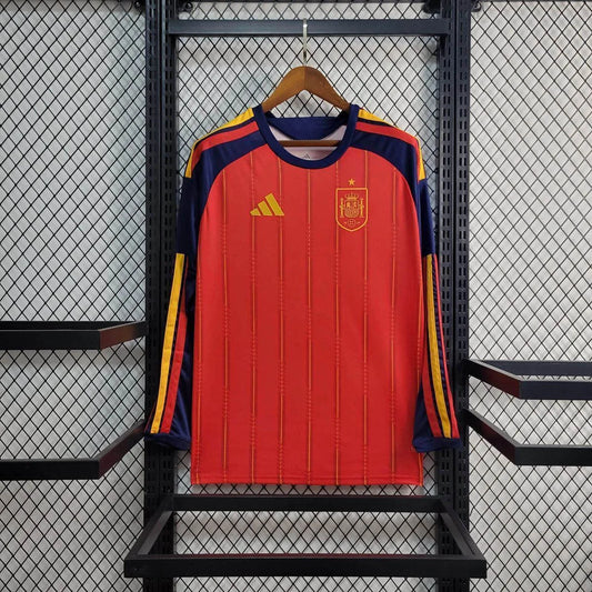 2026 Long Sleeve Spain Home Jersey