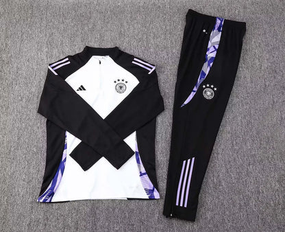 Traje de entrenamiento de medio tirón de Alemania 2024, blanco