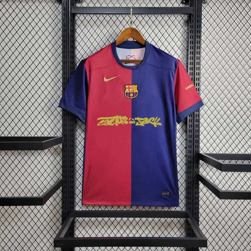 2024/2025 Barcelona Home Travis Scott Joint Edition Jersey