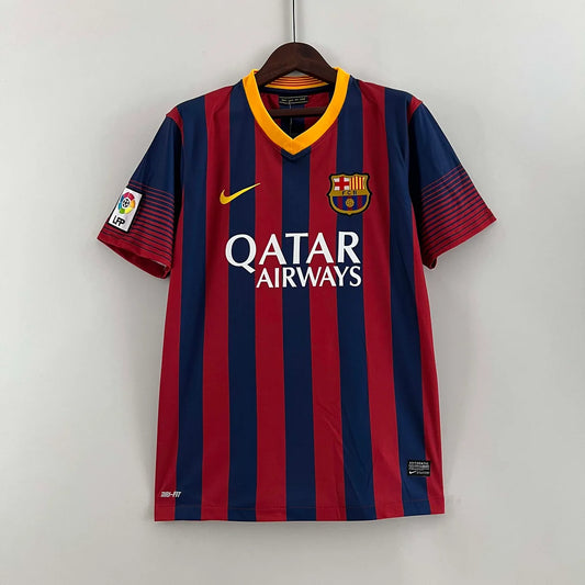2013-2014 Retro Barcelona Home Jersey