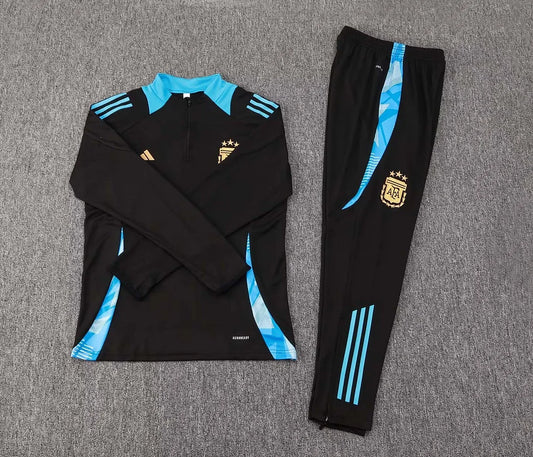 2024 Argentina Half-Pull Training Suit Black