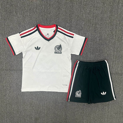 Camiseta de visitante de la selección nacional de México 2026 para niños