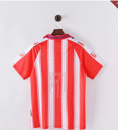 1995/1996 Retro Atletico Madrid Home Soccer Jersey