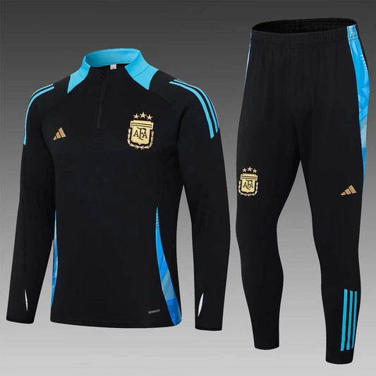 2024 Argentina Half-Pull Training Suit Black