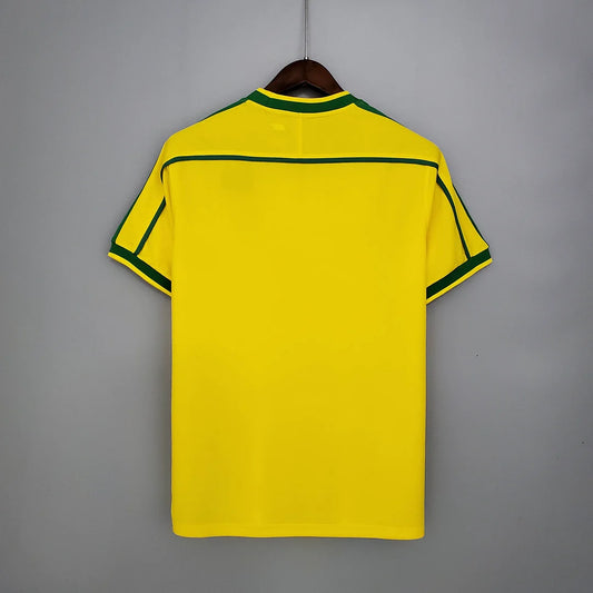 Camiseta retro de fútbol de Brasil de 1998