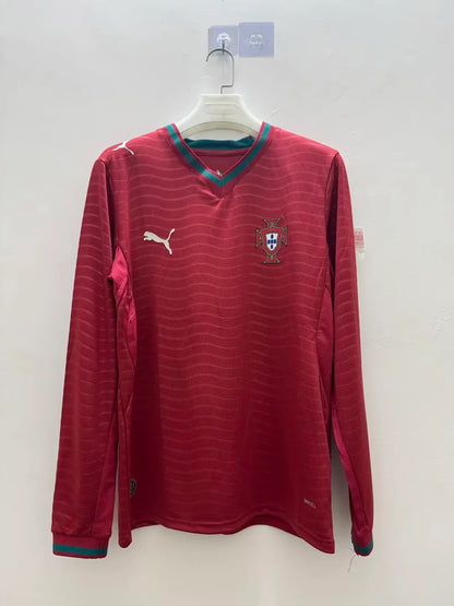 2026 Long Sleeve Portugal Home Jersey