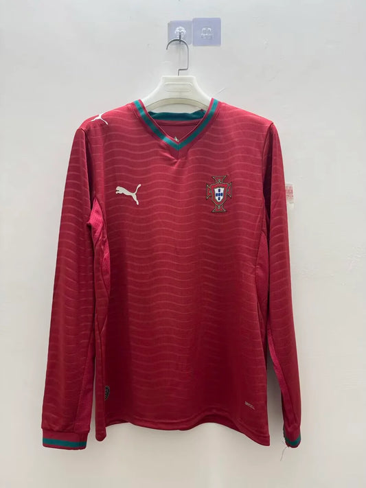 2026 Long Sleeve Portugal Home Jersey
