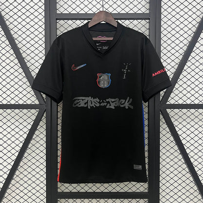 2024/2025 Barcelona Travis Scott Joint Edition Black Jersey